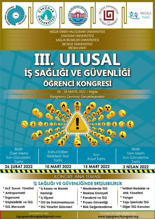 III. Ulusal İş Sağlığı ve Güvenliği Öğrenci Kongresi