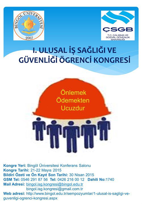 I. Ulusal İş Sağlığı ve Güvenliği Öğrenci Kongresi